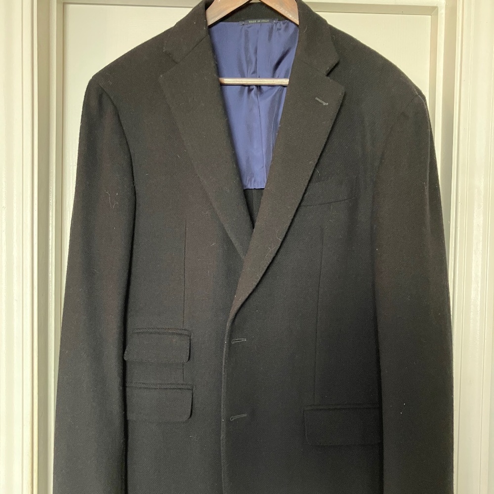 Sid Mashburn, Black Wool Blazer, Kincaid No 3, Sz 44R